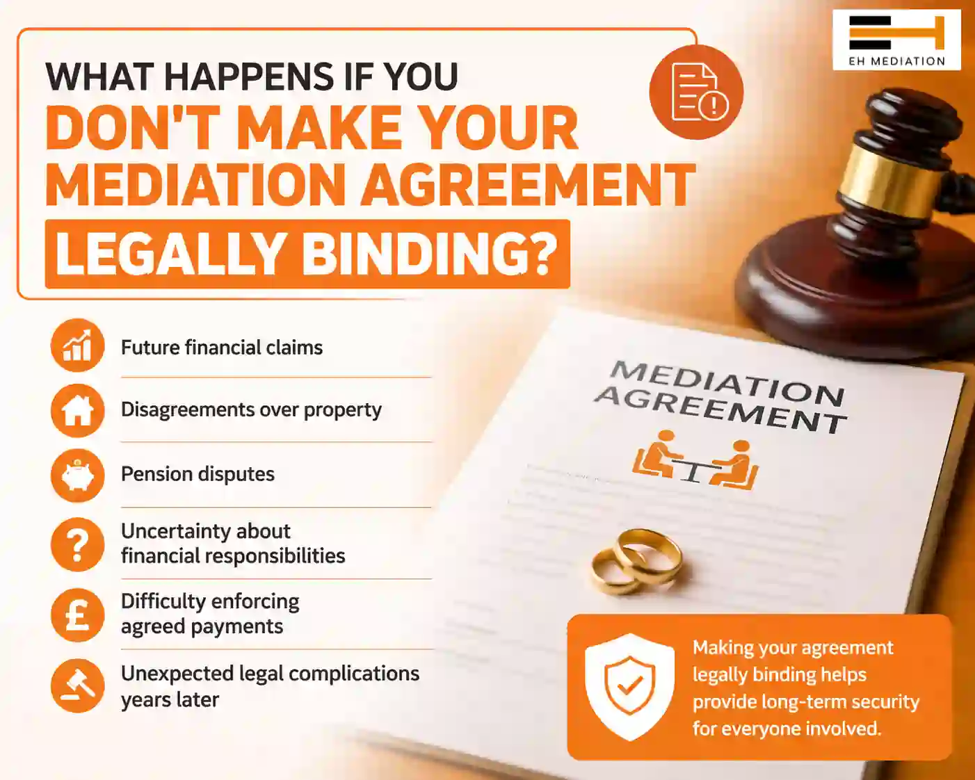 What Happens If You Don't Make Your Mediation Agreement Legally Binding Altrincham?